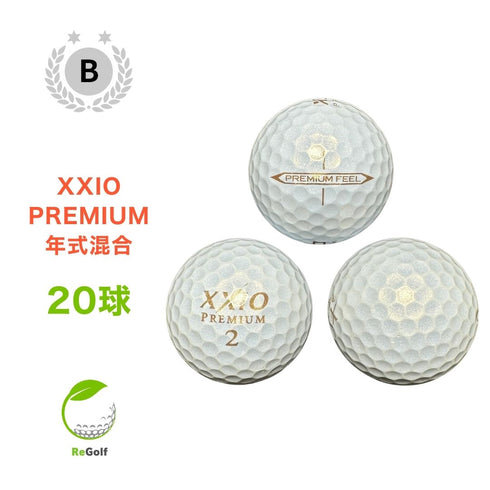 【中古】 ロストボール XXIO ゼクシオ プレミアム ゴールドパール 年式混合 20球 Bランク ゴルフボール リゴルフ